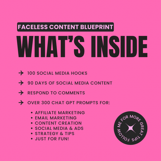 Faceless Content Blueprint | Step-by-Step Guide to Creating Viral Faceless Content for TikTok, YouTube & Social Media