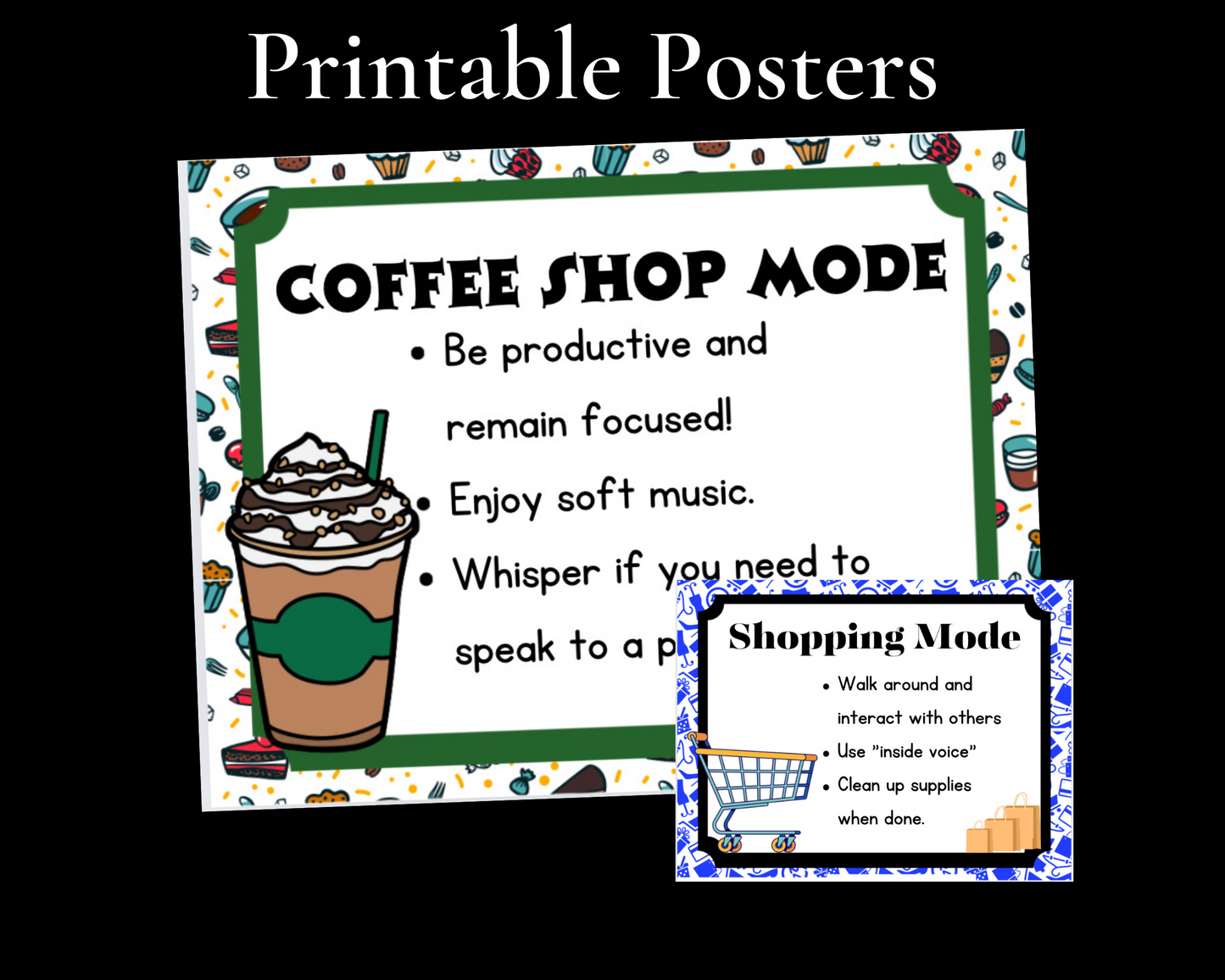 ✨ Upgrade your classroom management with these Classroom Working Modes Posters – the perfect alternative to outdated voice level charts!