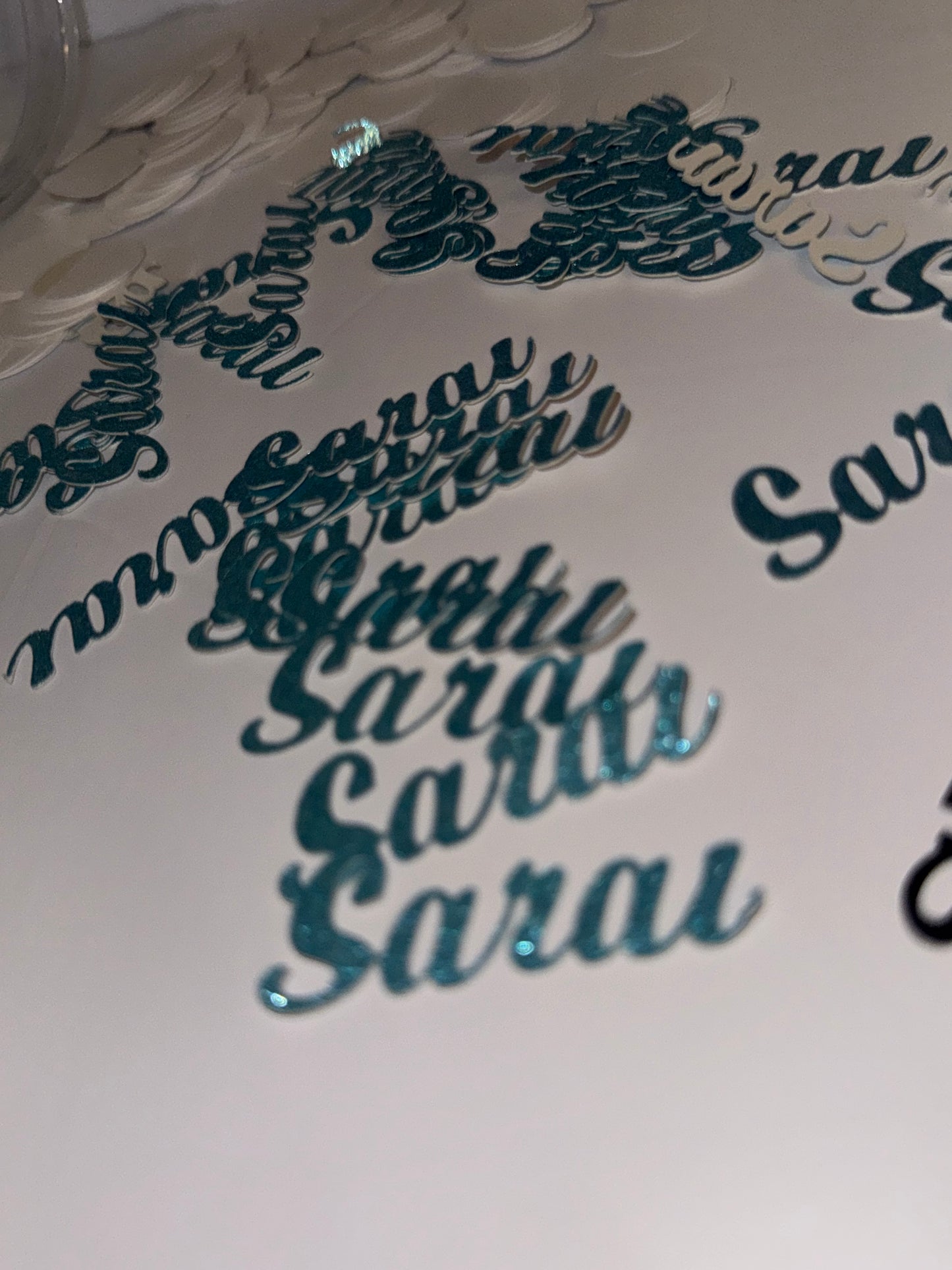 Custom Glitter Name Confetti – Personalized Table Scatter for Birthday Parties, Weddings, and Anniversaries