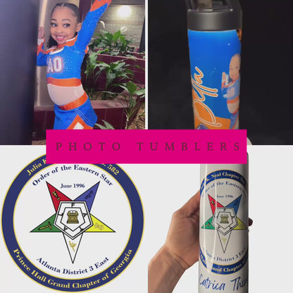 Custom Photo 20oz Tumbler – Personalized Stainless Steel Hot/Cold Cup with Your Picture or Design – Unique Gift for Any Occasion